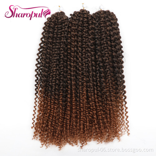 Crochet Braids with Synthetic Hair Wholesale Price Marly bob 8 and 12inch Freetress Braid Kinky Curly Twist Hair Extensions 3pcs